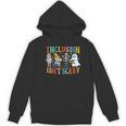 Cute Inclusion Isn't Scary Teacher Skeleton Ghost Halloween Women's Hoodie, novelty gifts, funny gifts Cute Inclusion Isn't Scary Teacher Skeleton Ghost Halloween Women's Hoodie, novelty gifts, funny gifts