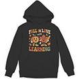 Fall In Love With Learning Retro Autumn Thanksgiving Teacher Women's Hoodie, novelty gifts, funny gifts