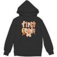 First Grade Fall Floral Coquette Bow Teachers Students Women's Hoodie, novelty gifts, funny gifts First Grade Fall Floral Coquette Bow Teachers Students Women's Hoodie, novelty gifts, funny gifts