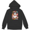 Groovy Halloween Trick Or Teach Retro Floral Ghost Teacher For Men Women Kids Women's Hoodie, novelty gifts, funny gifts Groovy Halloween Trick Or Teach Retro Floral Ghost Teacher For Men Women Kids Women's Hoodie, novelty gifts, funny gifts