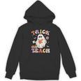 Groovy Halloween Trick Or Teach Retro Floral Ghost Teacher Women's Hoodie, novelty gifts, funny gifts Groovy Halloween Trick Or Teach Retro Floral Ghost Teacher Women's Hoodie, novelty gifts, funny gifts