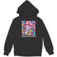 Groovy Teacher Cute Coquette Bow Flower Retro Back To School Women's Hoodie, novelty gifts, funny gifts Groovy Teacher Cute Coquette Bow Flower Retro Back To School Women's Hoodie, novelty gifts, funny gifts