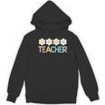 Groovy Teacher Cute Daisy Flower Retro Back To School Women's Hoodie, novelty gifts, funny gifts