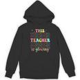 Groovy This Teacher Is Glowing Hello Summer End Of School Women's Hoodie, novelty gifts, funny gifts Groovy This Teacher Is Glowing Hello Summer End Of School Women's Hoodie, novelty gifts, funny gifts