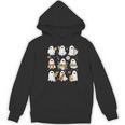 Halloween Ghost Music Teacher Playing Instruments Women's Hoodie, novelty gifts, funny gifts Halloween Ghost Music Teacher Playing Instruments Women's Hoodie, novelty gifts, funny gifts