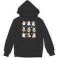 Halloween Ghost Playing Musical Instruments Music Teacher Women's Hoodie, novelty gifts, funny gifts Halloween Ghost Playing Musical Instruments Music Teacher Women's Hoodie, novelty gifts, funny gifts