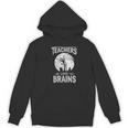 Halloween Teacher Tshirts Zombie Teachers Love Brains Women's Hoodie, novelty gifts, funny gifts