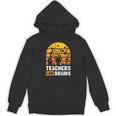 Halloween Teachers Science Math Teachers Love Brains Women's Hoodie, novelty gifts, funny gifts