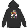 Happy 50th Days Of School Rainbow Teacher 50 Days Smarter Women's Hoodie, novelty gifts, funny gifts
