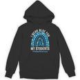 Happy Teacher I Wear Blue For My Students Autism Awareness Women's Hoodie, novelty gifts, funny gifts Happy Teacher I Wear Blue For My Students Autism Awareness Women's Hoodie, novelty gifts, funny gifts