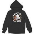 Haunted By My TBR Cute Ghost Book Reading Teacher Halloween Women's Hoodie, novelty gifts, funny gifts