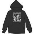 I'Ll Just Wait Until It's Quiet Skeleton Halloween Teacher Women's Hoodie, novelty gifts, funny gifts