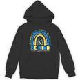 Be Kind Rainbow Down Syndrome Awareness Teacher Blue Yellow Women's Hoodie, novelty gifts, funny gifts Be Kind Rainbow Down Syndrome Awareness Teacher Blue Yellow Women's Hoodie, novelty gifts, funny gifts