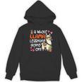 Llama Learning Teachers Students Alpaca Lover Back To School Women's Hoodie, novelty gifts, funny gifts