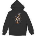 Music Note Symbol Halloween For Music Teacher Musicians Women's Hoodie, novelty gifts, funny gifts