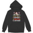 Be Nice To The Teacher Santa Is Watching Christmas Women's Hoodie, novelty gifts, funny gifts