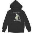 Off To Teach English Scooter Frog ESL Teacher Literature Women's Hoodie, novelty gifts, funny gifts