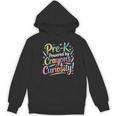 Pre-K Crayons & Curiosity Preschool Teachers Life Tie Dye Women's Hoodie, novelty gifts, funny gifts Pre-K Crayons & Curiosity Preschool Teachers Life Tie Dye Women's Hoodie, novelty gifts, funny gifts