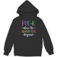 Pre-K Teacher Adventure Begins First Day Preschool Teachers Women's Hoodie, novelty gifts, funny gifts Pre-K Teacher Adventure Begins First Day Preschool Teachers Women's Hoodie, novelty gifts, funny gifts