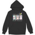 Preppy Silly Teacher Goose Build Character Back To School Women's Hoodie, novelty gifts, funny gifts