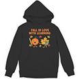 Retro Fall In Love With Learning Autumn Pumpkin Teacher Women's Hoodie, novelty gifts, funny gifts