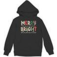 Retro Merry Teacher Bright Students Christmas Teacher Women's Hoodie, novelty gifts, funny gifts