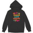 Retro Teach Love Inspire Back To School Teachers Women's Hoodie, novelty gifts, funny gifts