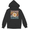 Retro Teacher Daisy Colorful Elementary School Teacher Women's Hoodie, novelty gifts, funny gifts