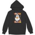 Retro Vintage Groovy Trick Or Teach Teacher Halloween For Men Women Kids Women's Hoodie, novelty gifts, funny gifts