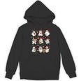 Santa Ghost Reading Books Christmas Library Teacher Women's Hoodie, novelty gifts, funny gifts