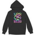 Super Teacher Back To School Apple Tie Dye First Day Women's Hoodie, novelty gifts, funny gifts Super Teacher Back To School Apple Tie Dye First Day Women's Hoodie, novelty gifts, funny gifts