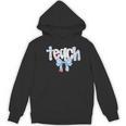 Teach Teacher Coquette Bow Pencil Back To School First Day Women's Hoodie, novelty gifts, funny gifts
