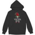 Teacher Gnome Xmas Family Matching Plaid Christmas Gnomes Women's Hoodie, novelty gifts, funny gifts