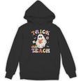 Teacher Halloween Trick Or Teach Floral Ghost Women's Hoodie, novelty gifts, funny gifts