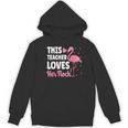 This Teacher Loves Her Flock Teaching Flamingo Girl Women's Hoodie, novelty gifts, funny gifts