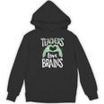 Teachers Love Brains Halloween Costume Trick Treat Zombie Women's Hoodie, novelty gifts, funny gifts
