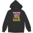 Teachers Love Brains Zombie Teacher Halloween Zombies Women's Hoodie, novelty gifts, funny gifts