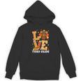 Thanksgiving Love Third Grade Teacher Turkey Autumn Fall Men Women Girls Kids Women's Hoodie, novelty gifts, funny gifts