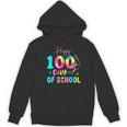 Tie Dye Happy 100th Day Of School Teacher Student 100 Days Women's Hoodie, novelty gifts, funny gifts
