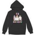 TK Boo Crew Retro Groovy Halloween Floral Ghost TK Teacher Women's Hoodie, novelty gifts, funny gifts TK Boo Crew Retro Groovy Halloween Floral Ghost TK Teacher Women's Hoodie, novelty gifts, funny gifts