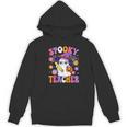 Trick Or Teach Spooky Teacher Ghost Halloween Teacher Women's Hoodie, novelty gifts, funny gifts