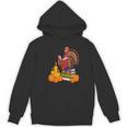 Turkey Reading Books Fall Thanksgiving Teacher Book Women's Hoodie, novelty gifts, funny gifts Turkey Reading Books Fall Thanksgiving Teacher Book Women's Hoodie, novelty gifts, funny gifts