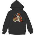Turkey Reading Books Fall Thanksgiving Teacher Librarian Women's Hoodie, novelty gifts, funny gifts