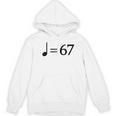 67 Music Meme Slang Musician Kids Music Teacher Women's Hoodie, novelty gifts, funny gifts