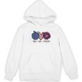 American Flag Teach Love Freedom Preschool Teacher 4th July Women's Hoodie, novelty gifts, funny gifts