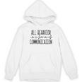 All Behavior Is A Form Of Communication SPED Teacher Autism Men Women Women's Hoodie, novelty gifts, funny gifts