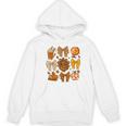 Coquette Teach Teacher Bows Thanksgiving Turkey Fall Autumn Women's Hoodie, novelty gifts, funny gifts