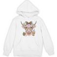 Cute Floral Highland Cow Back To School For Women Teacher Women's Hoodie, novelty gifts, funny gifts Cute Floral Highland Cow Back To School For Women Teacher Women's Hoodie, novelty gifts, funny gifts