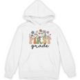 First Grade Teacher Wildflower Back To School Floral Outfits Women's Hoodie, novelty gifts, funny gifts
