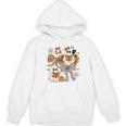 Ghost Reading Books Halloween Bow Spooky Teacher Student Women's Hoodie, novelty gifts, funny gifts